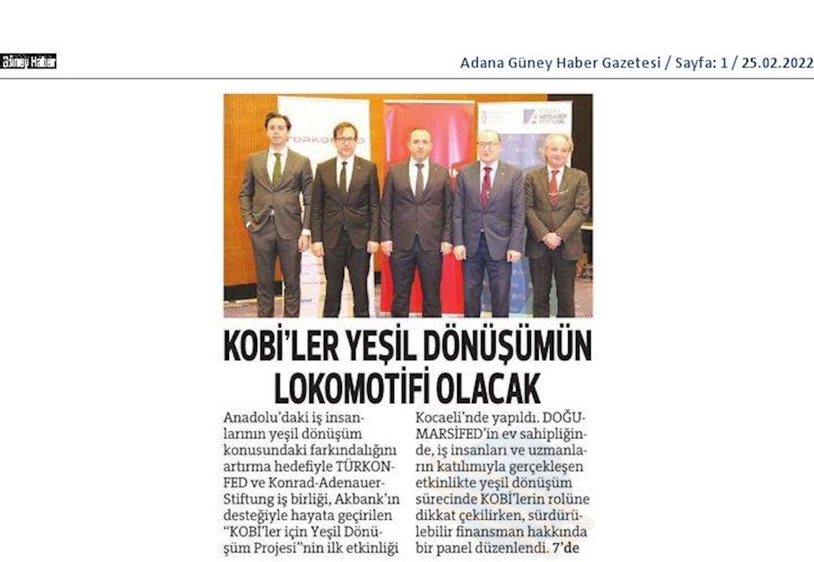 KOBİ'ler Icin Yesil Dönüşüm Projesi 24 Subat 2022 Kocaeli - 3