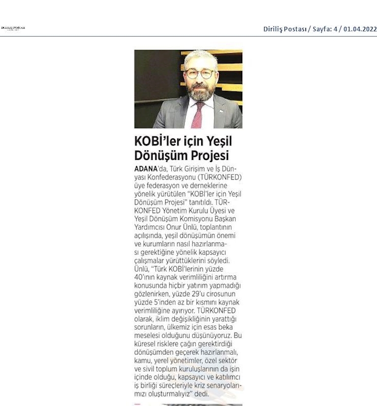 KOBİ'ler Icin Yesil Dönüşüm Projesi 31 Mart 2022 Adana - 6