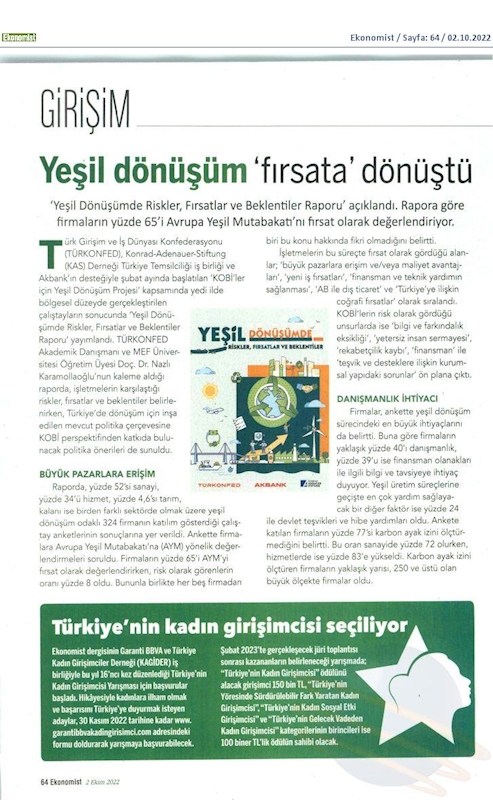 KOBİ'ler Icin Yesil Dönüşüm Projesi Yesil Dönüşüm Zirvesi 15 Eylul 2022 Ankara - 4