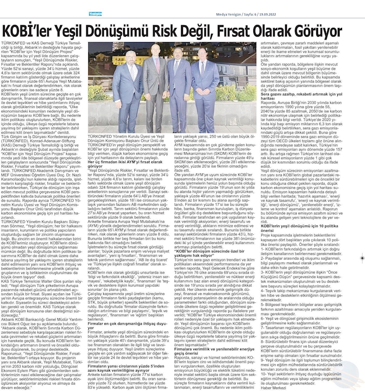 KOBİ'ler Icin Yesil Dönüşüm Projesi Yesil Dönüşüm Zirvesi 15 Eylul 2022 Ankara - 22