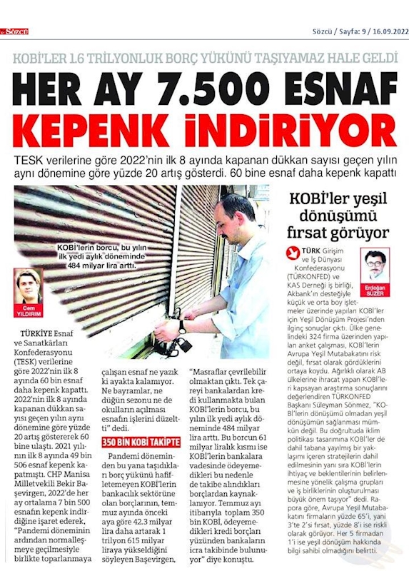KOBİ'ler Icin Yesil Dönüşüm Projesi Yesil Dönüşüm Zirvesi 15 Eylul 2022 Ankara - 23