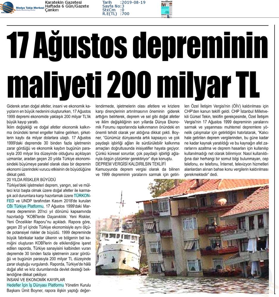 Kobilerde Dayaniklilik Yeni Riskler Yeni Oncelikler Raporu Medya Yansimalari 17 Agustos 2019 - 1
