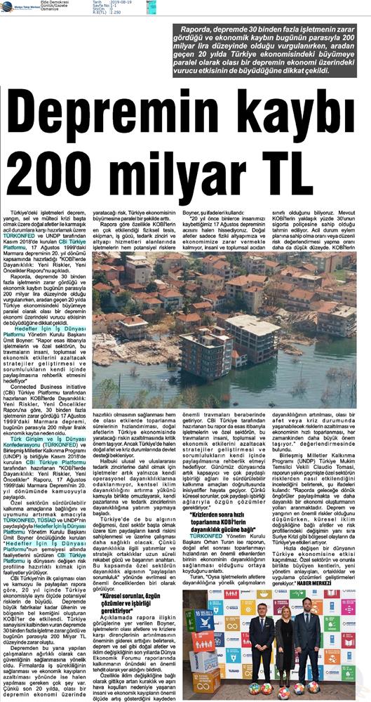 Kobilerde Dayaniklilik Yeni Riskler Yeni Oncelikler Raporu Medya Yansimalari 17 Agustos 2019 - 19