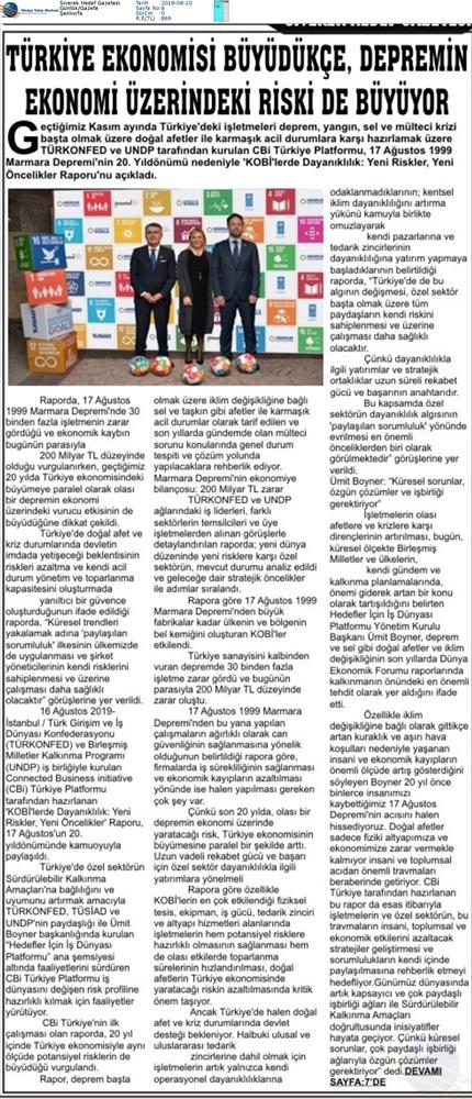 Kobilerde Dayaniklilik Yeni Riskler Yeni Oncelikler Raporu Medya Yansimalari 17 Agustos 2019 - 25