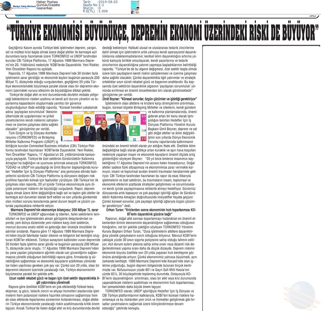 Kobilerde Dayaniklilik Yeni Riskler Yeni Oncelikler Raporu Medya Yansimalari 17 Agustos 2019 - 35