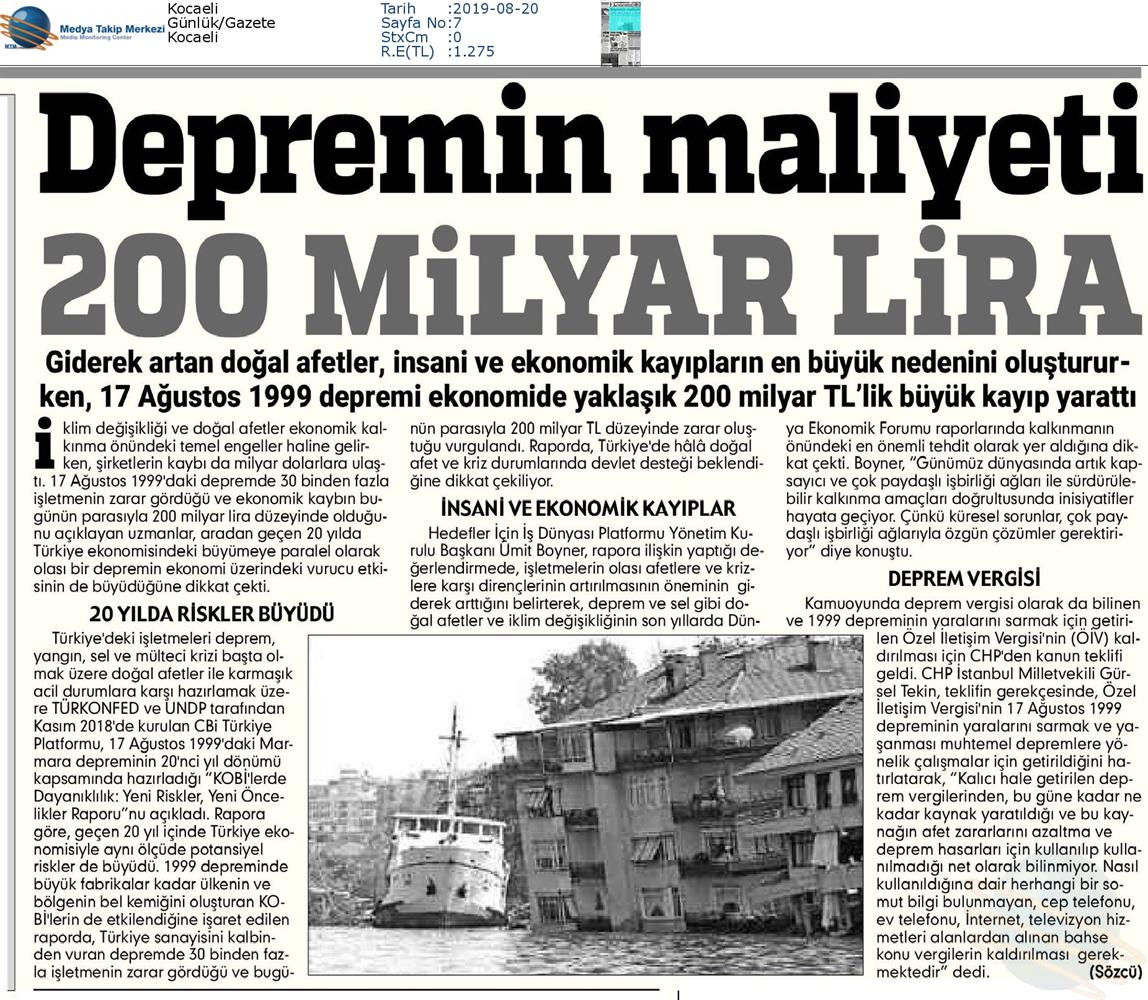 Kobilerde Dayaniklilik Yeni Riskler Yeni Oncelikler Raporu Medya Yansimalari 17 Agustos 2019 - 39
