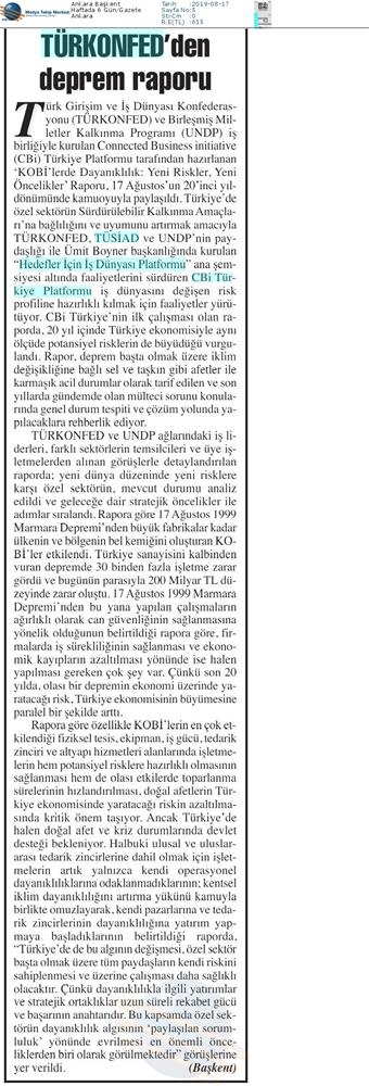 Kobilerde Dayaniklilik Yeni Riskler Yeni Oncelikler Raporu Medya Yansimalari 17 Agustos 2019 - 42