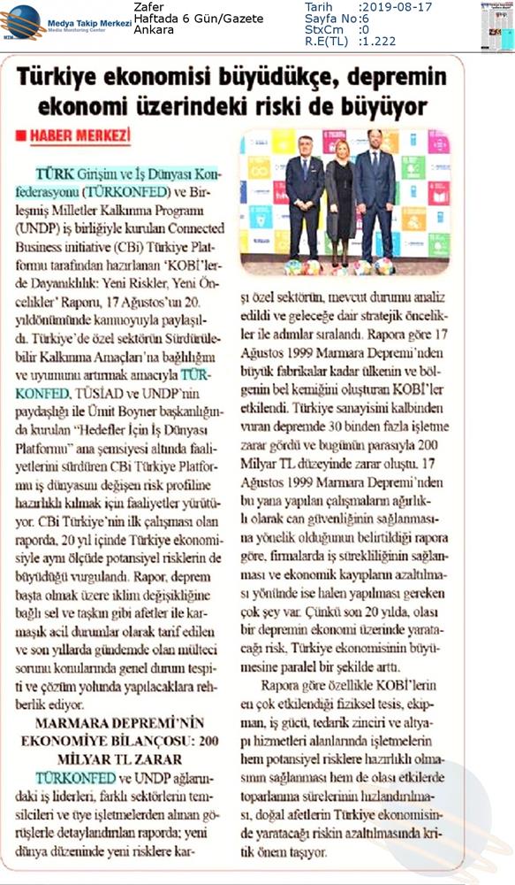 Kobilerde Dayaniklilik Yeni Riskler Yeni Oncelikler Raporu Medya Yansimalari 17 Agustos 2019 - 45