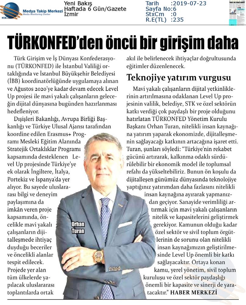 Level Up Projesi Medya Yansimalari 22 Temmuz 2019 - 3