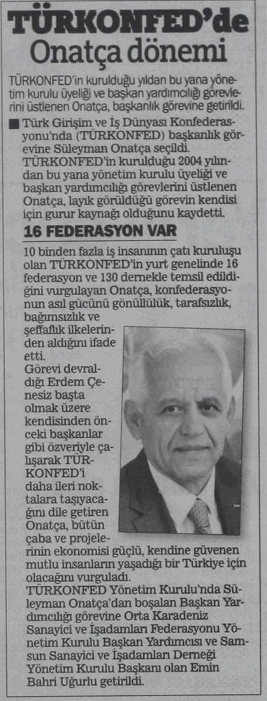 Onatca TÜRKONFED Başkani Secildi - 4