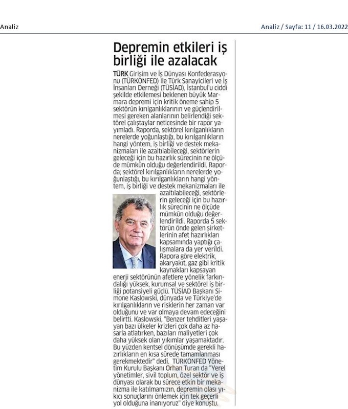 Sektorler Istanbul Depremine Ne Kadar Hazir Raporu 15 Mart 2022 - 8