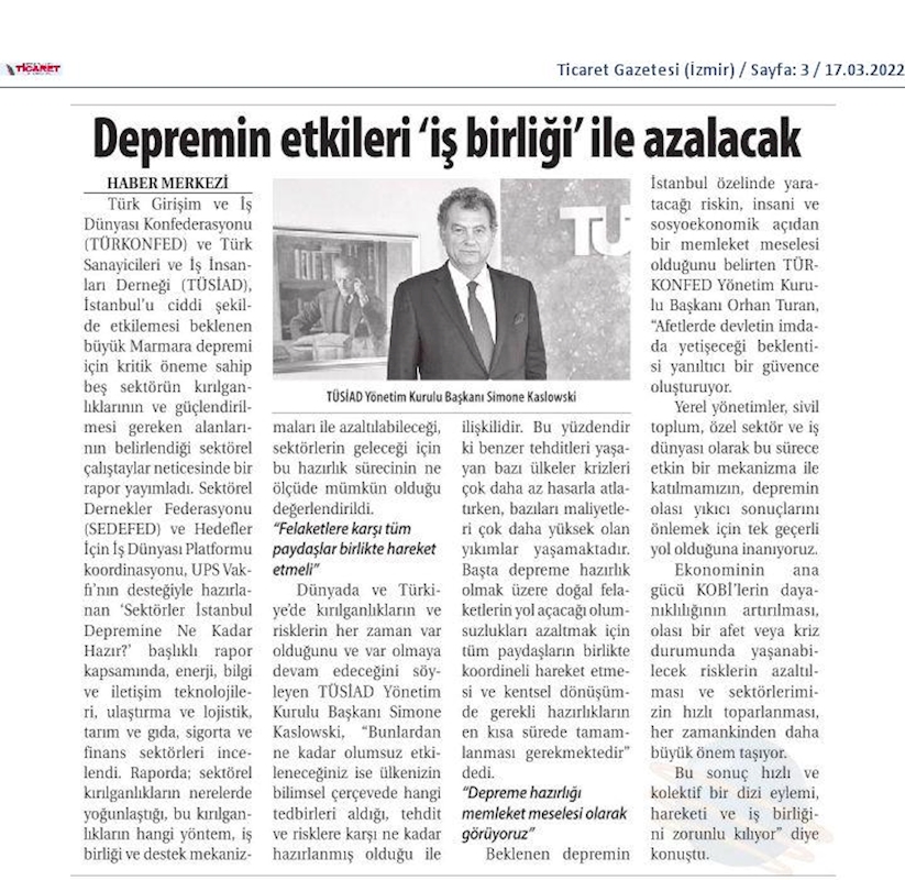 Sektorler Istanbul Depremine Ne Kadar Hazir Raporu 15 Mart 2022 - 10
