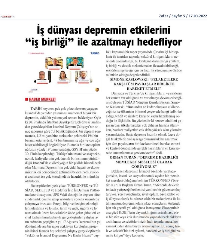 Sektorler Istanbul Depremine Ne Kadar Hazir Raporu 15 Mart 2022 - 11