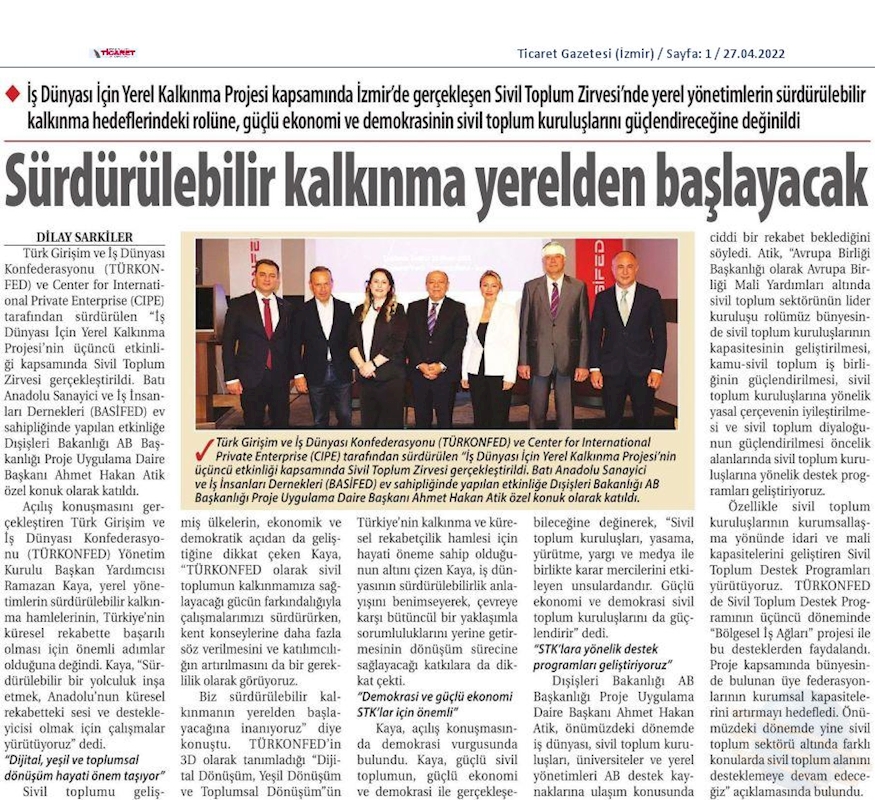 Sivil Toplum Zirvesi 26 Nisan 2022 Izmir - 2