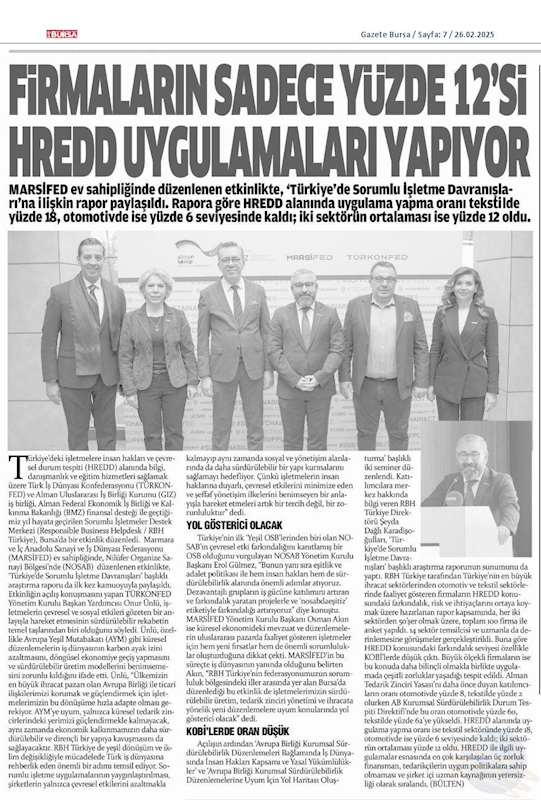 Sorumlu Isletmeler Destek Merkezi 26 Subat 2025 Bursa - 4