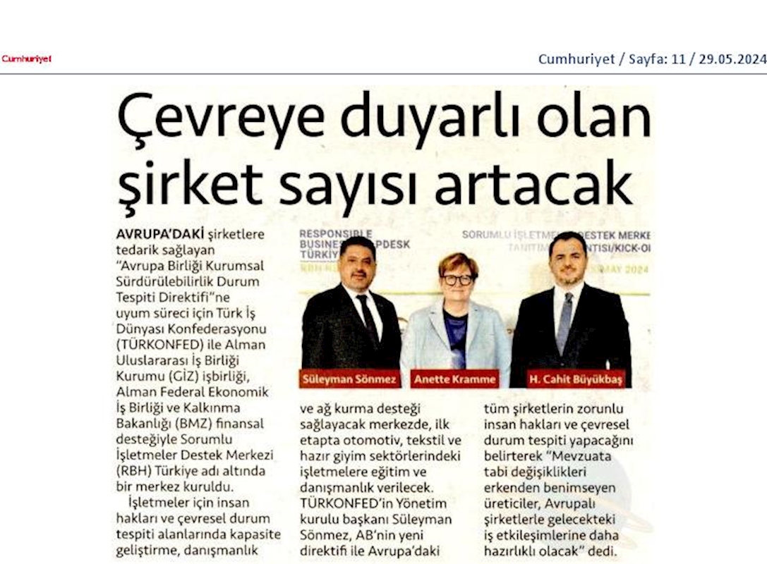 Sorumlu Isletmeler Destek Merkezi Türkiye Tanitim Toplantısı 22 Mayis 2024 Istanbul - 2