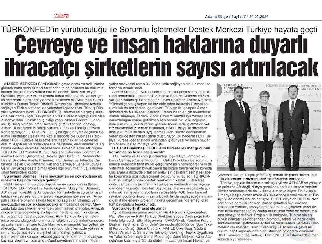 Sorumlu Isletmeler Destek Merkezi Türkiye Tanitim Toplantısı 22 Mayis 2024 Istanbul - 5