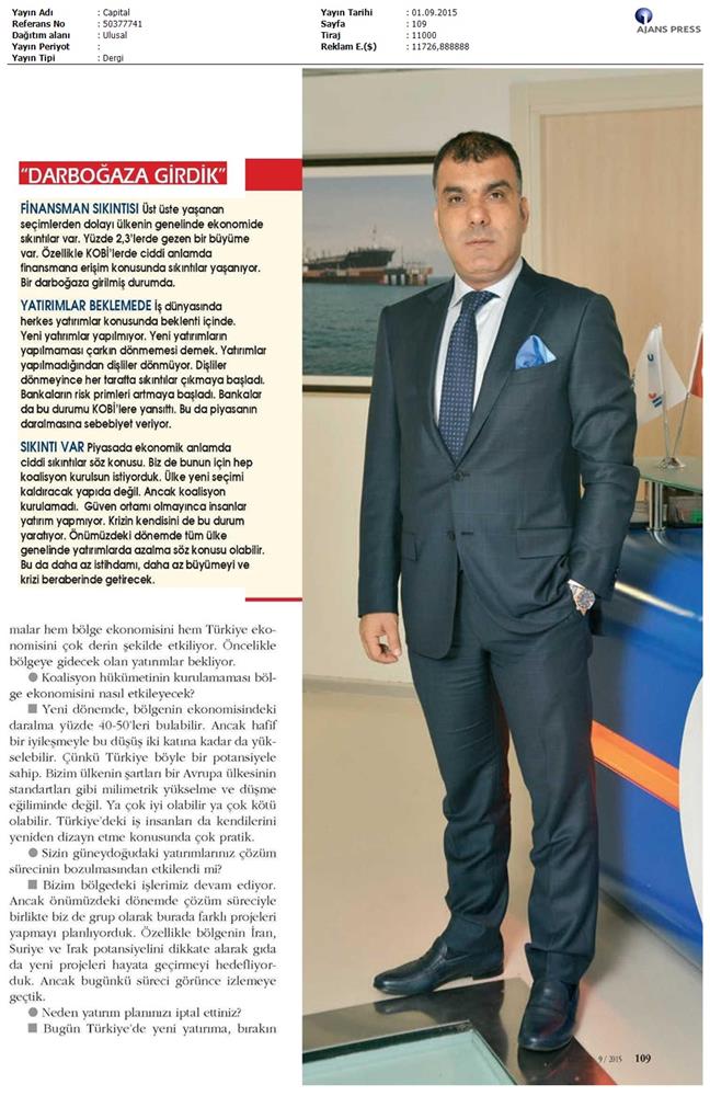 Tarkan Kadooğlu Capital Dergisi Roportaji - 2