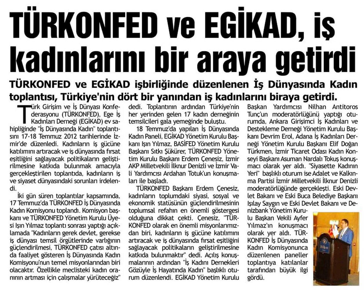 Temmuz 2012 TÜRKONFED Ve Kadin - 2