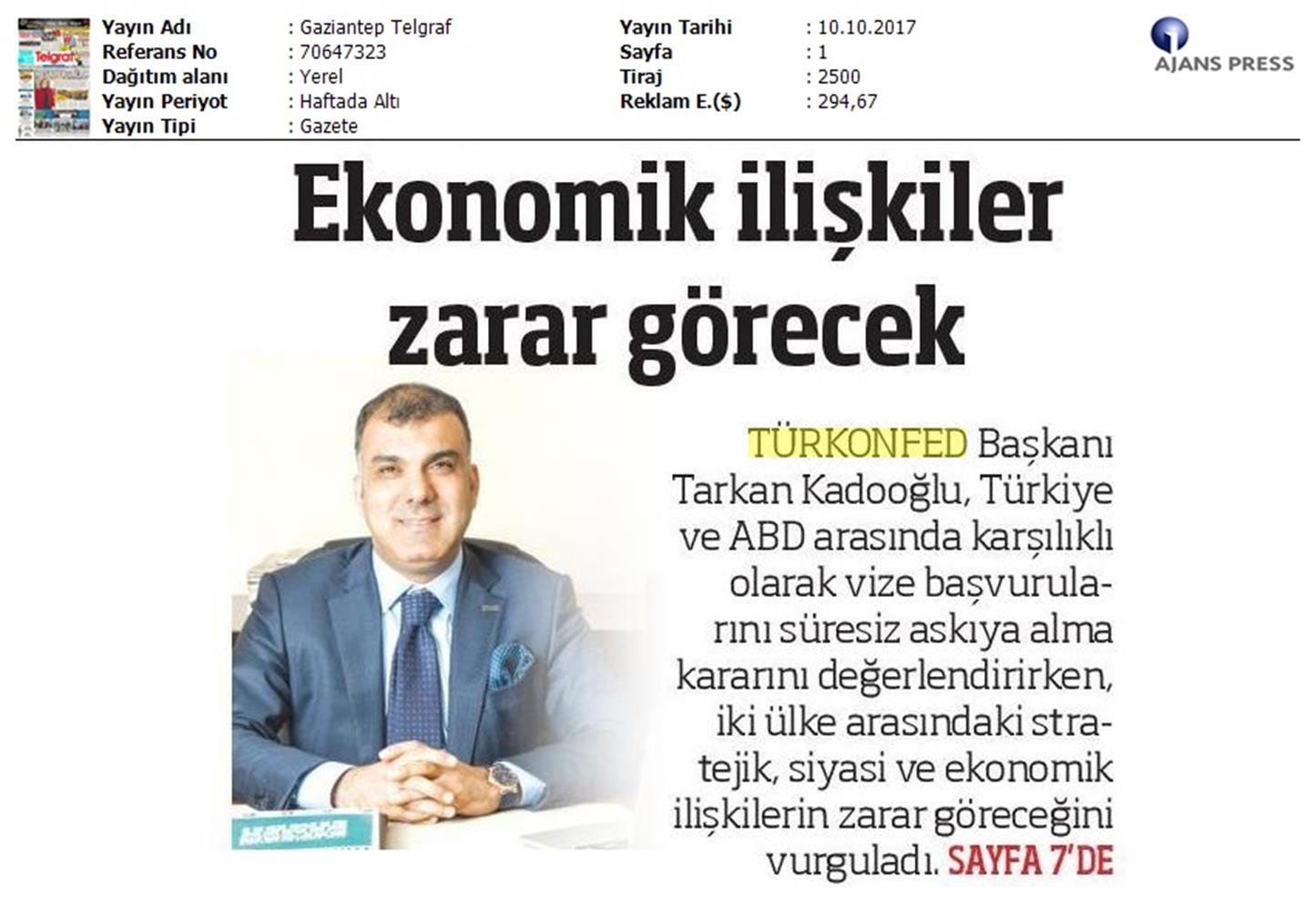 Türkiye Abd Vize Sorunu Basin Aciklamasi Medya Yansimalari 10 Ekim 2017 - 2
