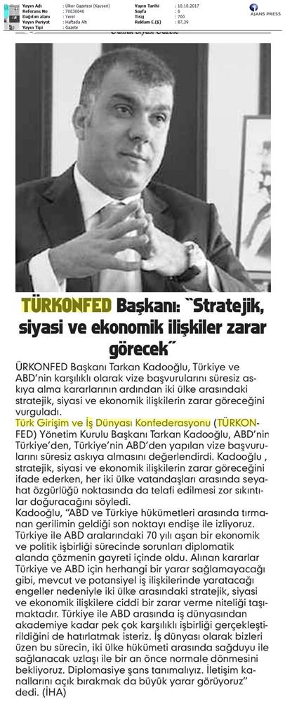 Türkiye Abd Vize Sorunu Basin Aciklamasi Medya Yansimalari 10 Ekim 2017 - 13