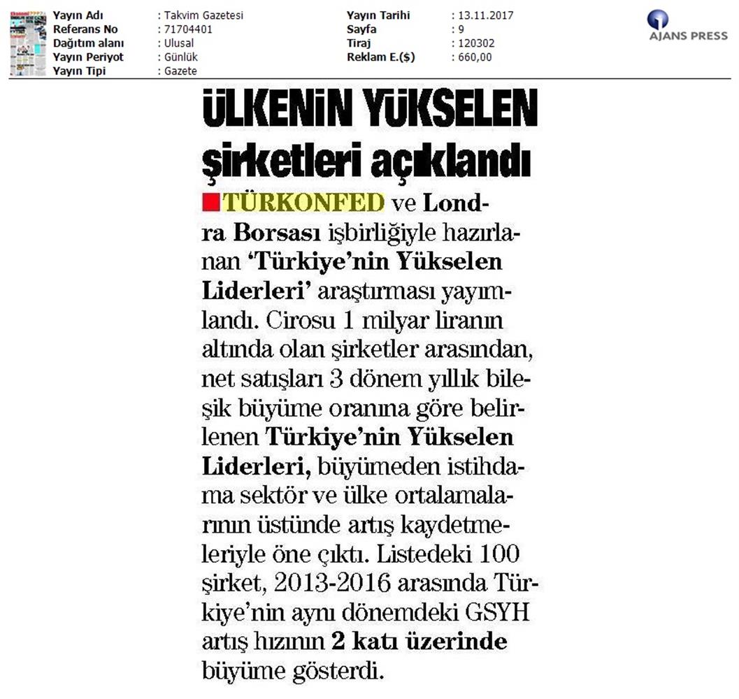 Türkiyenin Yukselen Liderleri Raporu Medya Yansimalari 12 Kasim 2017 Istanbul - 3