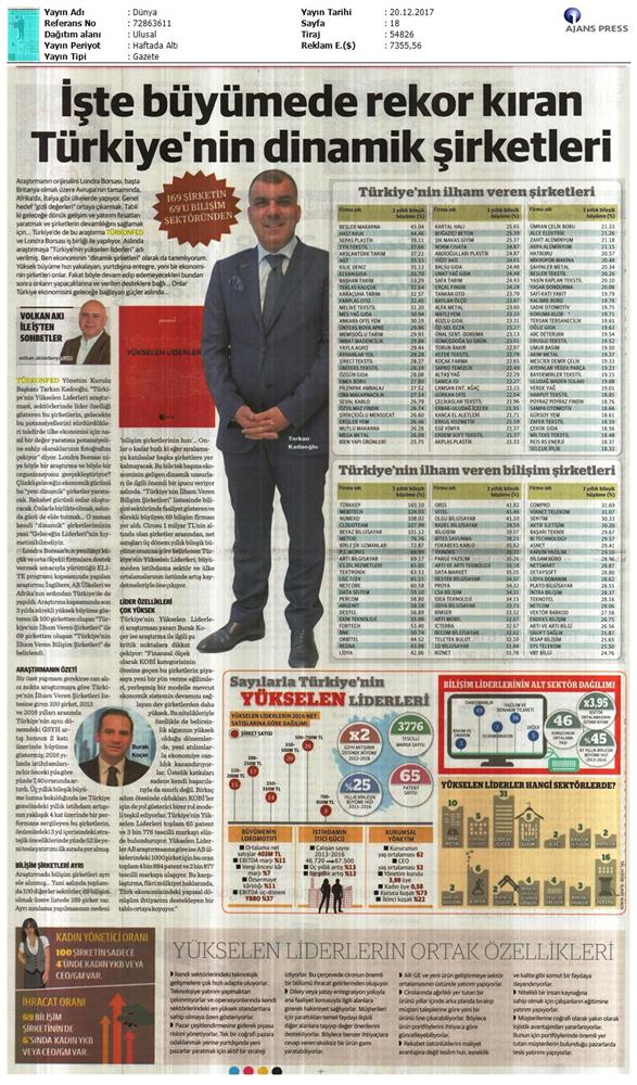 Türkiyenin Yukselen Liderleri Raporu Medya Yansimalari 12 Kasim 2017 Istanbul - 7