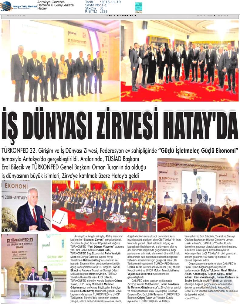 TÜRKONFED Undp Connecting Business Initiative CBI Platformu İşbirliği 16 Kasim 2018 - 15