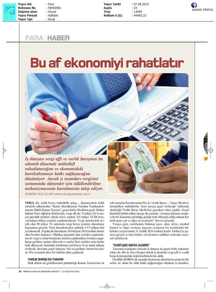 TÜRKONFED Vergi Affi Meselesi 3 Agustos 2016 - 5