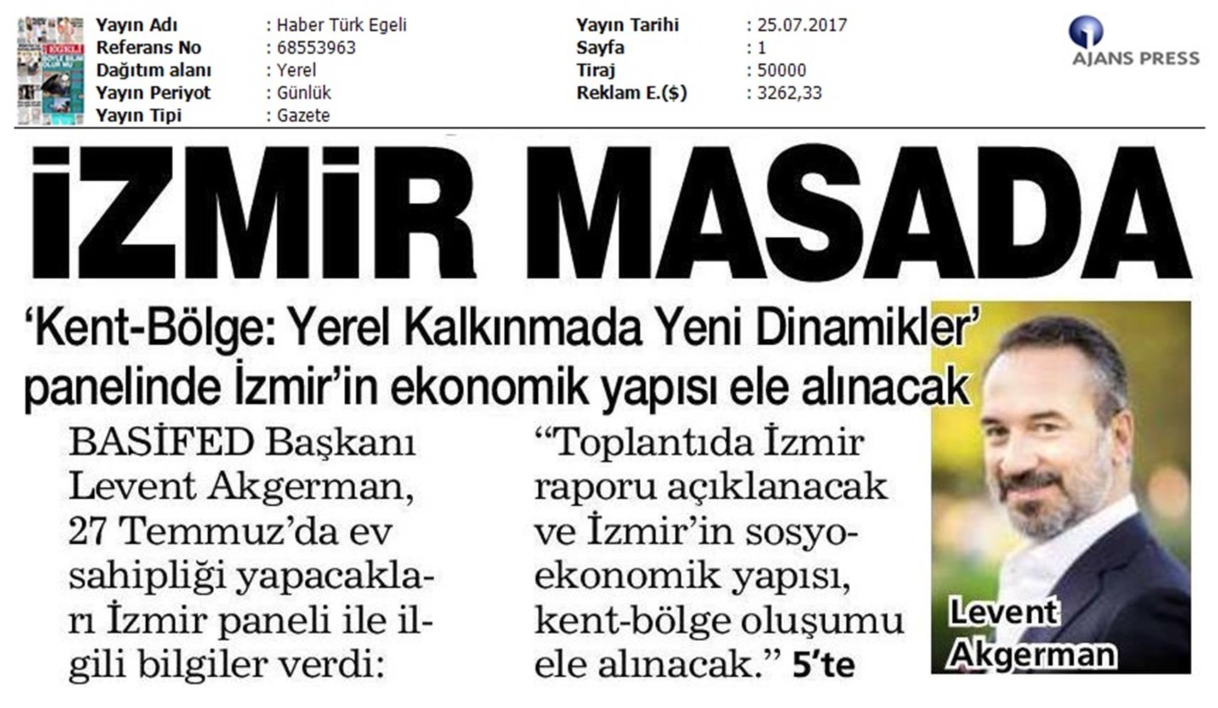 TÜRKONFED Izmir Kent Bolge Raporu Tanitim Toplantısı Basifed 25 Temmuz 2017 - 5