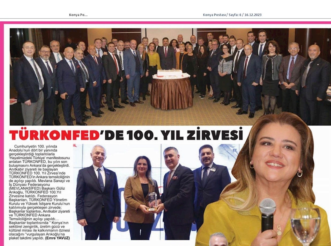 TÜRKONFED 100 Yil Başkanlar Zirvesi 10 Aralik 2023 Ankara - 12