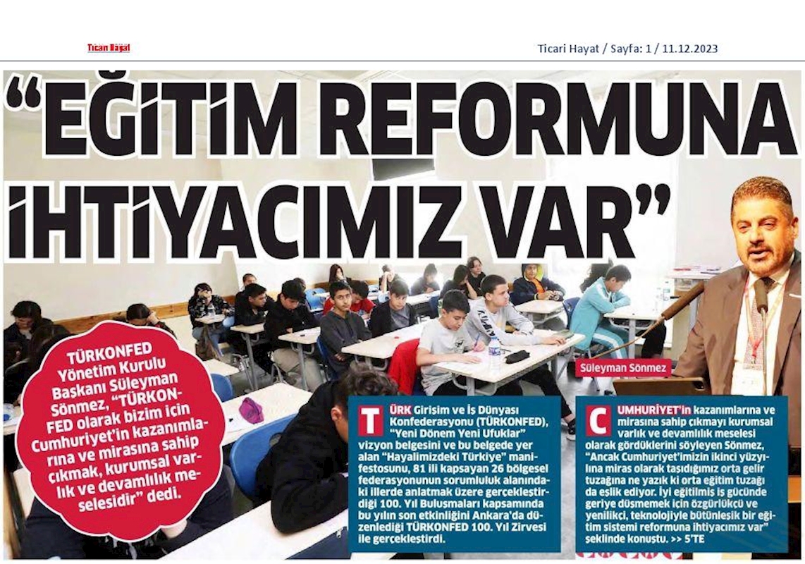 TÜRKONFED 100 Yil Başkanlar Zirvesi 10 Aralik 2023 Ankara - 36