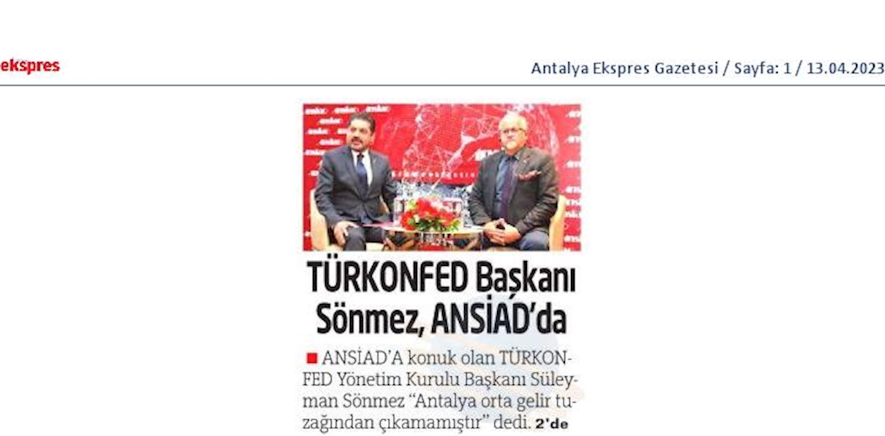 TÜRKONFED 100 Yil Buluşmalari 12 Nisan 2023 Antalya - 29