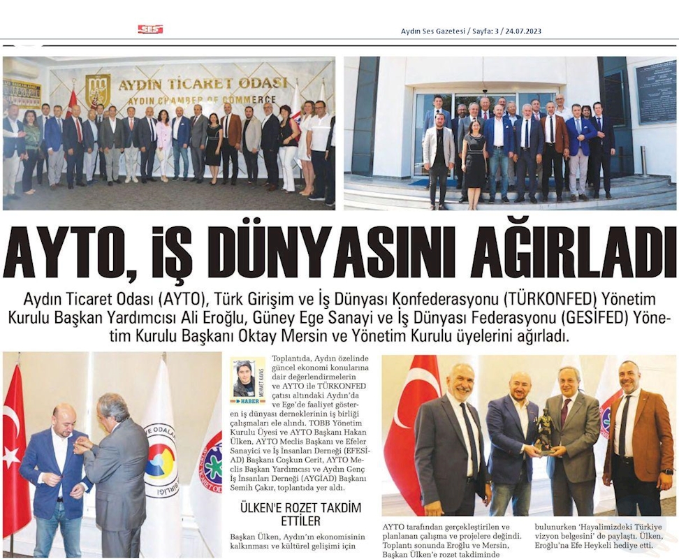 TÜRKONFED 100 Yil Buluşmalari 24 Temmuz 2023 Aydin - 3