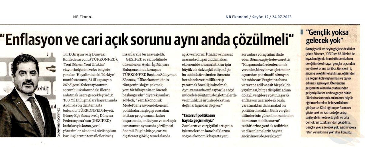 TÜRKONFED 100 Yil Buluşmalari 24 Temmuz 2023 Aydin - 16