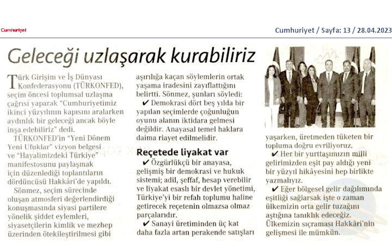 TÜRKONFED 100 Yil Buluşmalari 27 Nisan 2023 Hakkari - 2