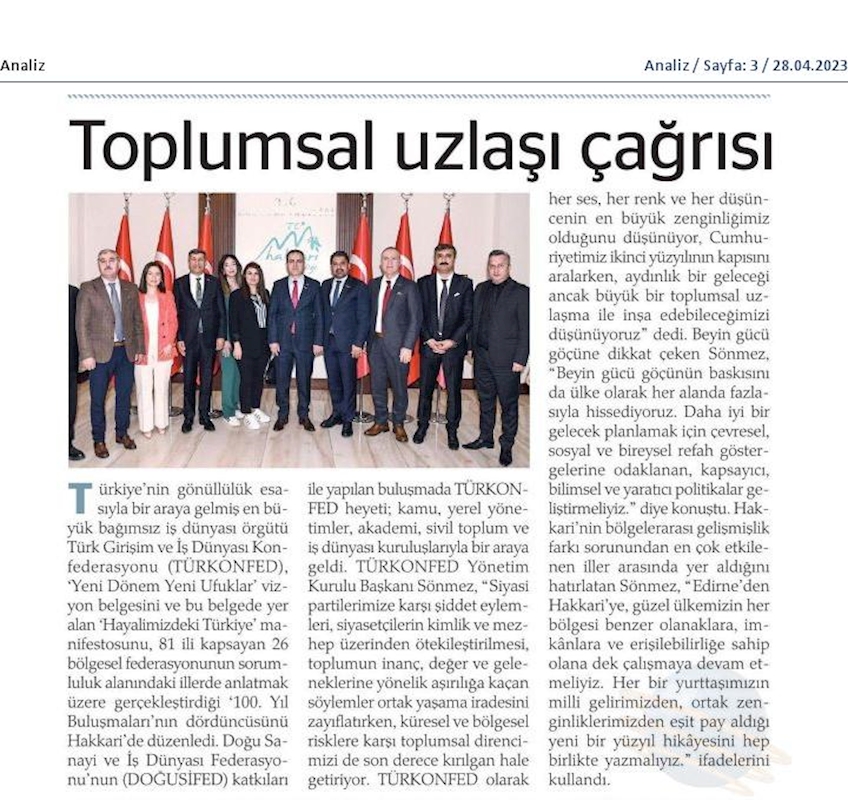 TÜRKONFED 100 Yil Buluşmalari 27 Nisan 2023 Hakkari - 9