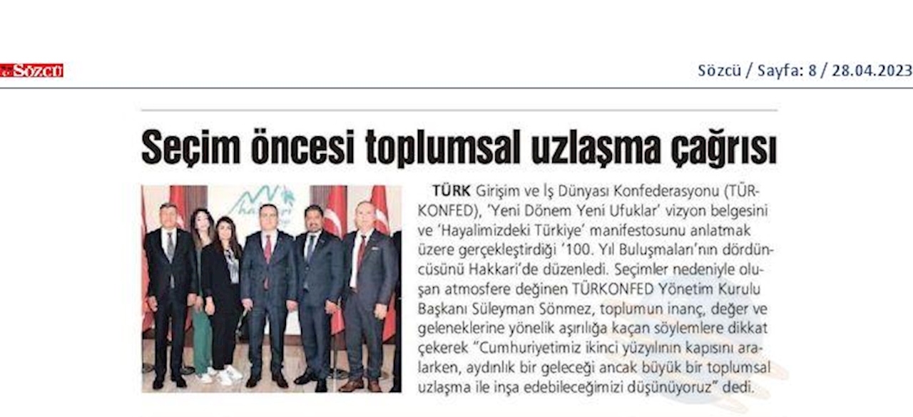 TÜRKONFED 100 Yil Buluşmalari 27 Nisan 2023 Hakkari - 11
