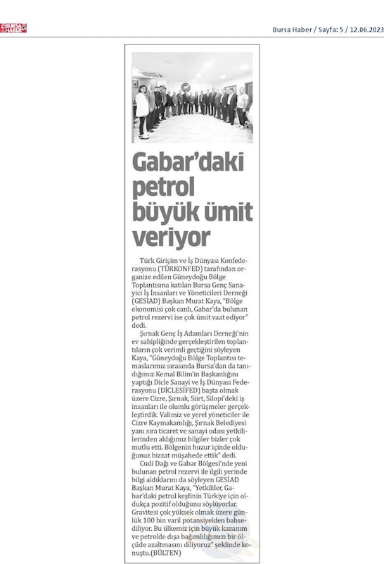 TÜRKONFED 100 Yil Buluşmalari 9 Haziran 2023 Sirnak - 3