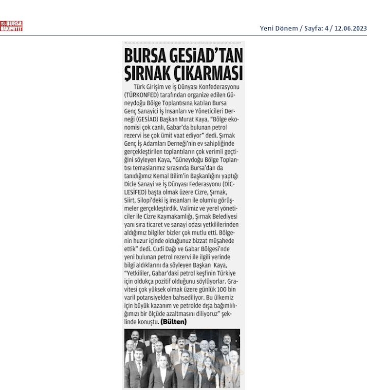 TÜRKONFED 100 Yil Buluşmalari 9 Haziran 2023 Sirnak - 5