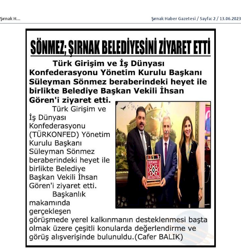 TÜRKONFED 100 Yil Buluşmalari 9 Haziran 2023 Sirnak - 21