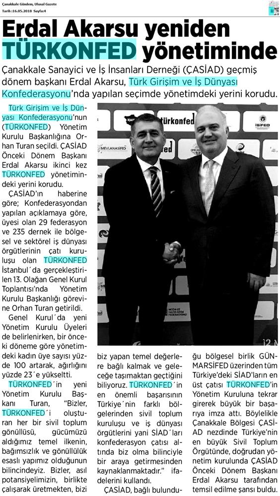 TÜRKONFED 13 Olagan Genel Kurulu Basin Yansimalari 12 Mayis 2018 Istanbul - 6