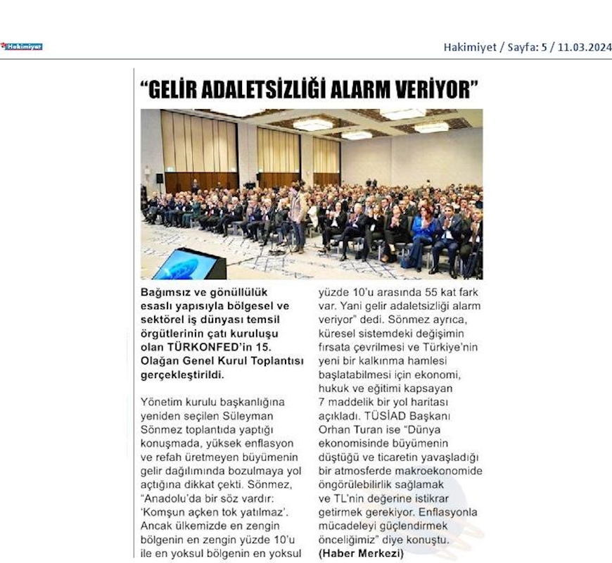 TÜRKONFED 15 Olagan Genel Kurul Toplantısı 9 Mart 2024 Istanbul - 34