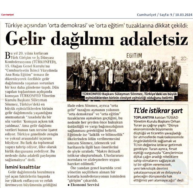TÜRKONFED 15 Olagan Genel Kurul Toplantısı 9 Mart 2024 Istanbul - 42