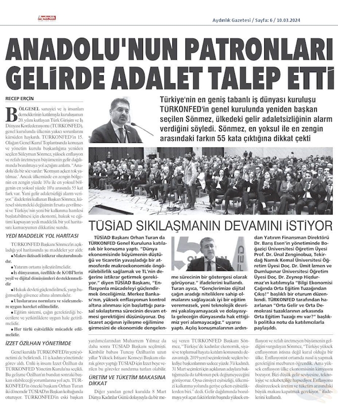 TÜRKONFED 15 Olagan Genel Kurul Toplantısı 9 Mart 2024 Istanbul - 54