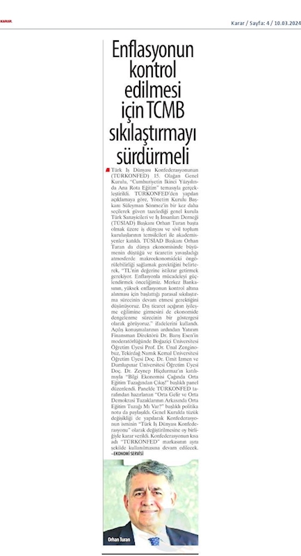 TÜRKONFED 15 Olagan Genel Kurul Toplantısı 9 Mart 2024 Istanbul - 55