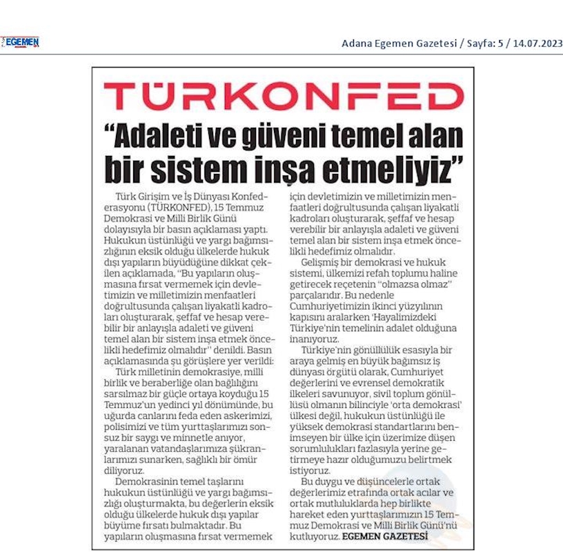 TÜRKONFED 15 Temmuz Basin Aciklamasi 14 Temmuz 2023 - 4