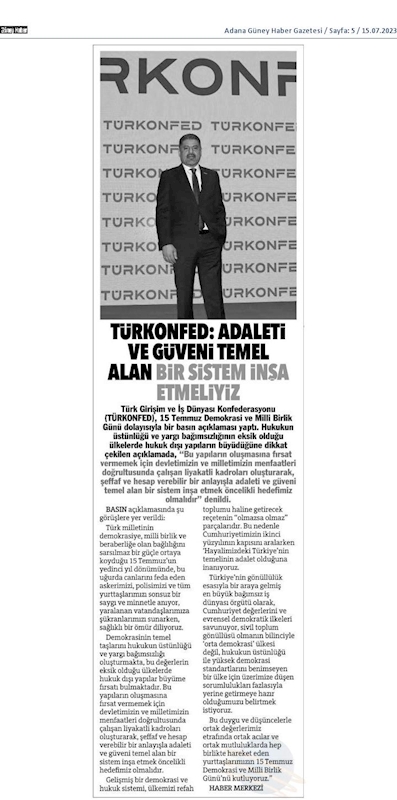 TÜRKONFED 15 Temmuz Basin Aciklamasi 14 Temmuz 2023 - 8