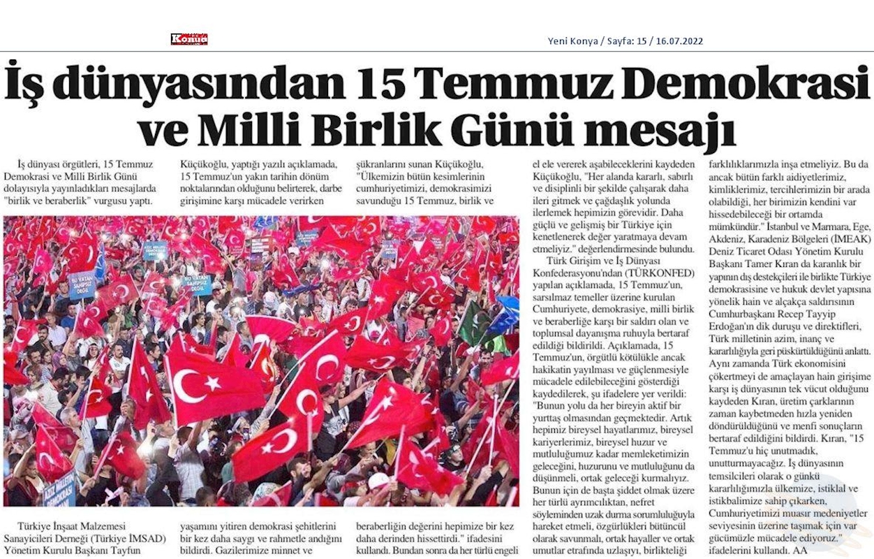 TÜRKONFED 15 Temmuz Basin Aciklamasi 15 Temmuz 2022 - 8