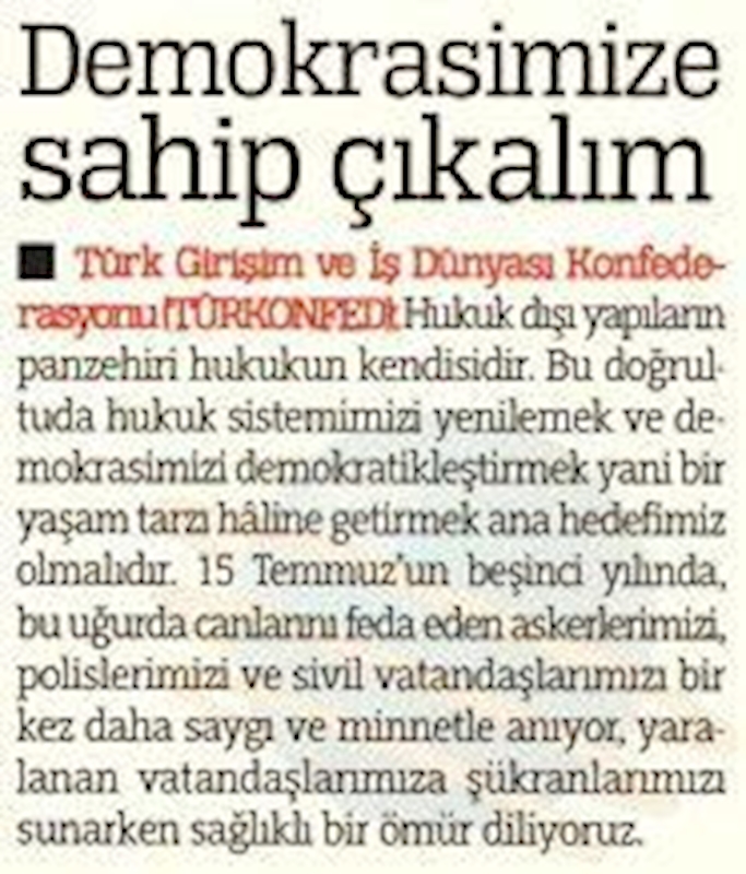 TÜRKONFED 15 Temmuz Basin Aciklamasi Basin Yansimalari 15 Temmuz 2021 - 4